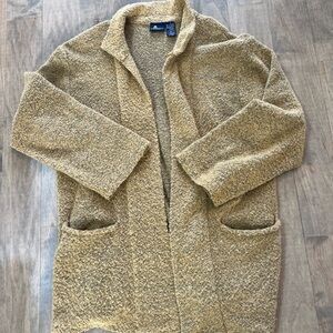 Vintage Liz Claiborne Textured Beige Cardigan